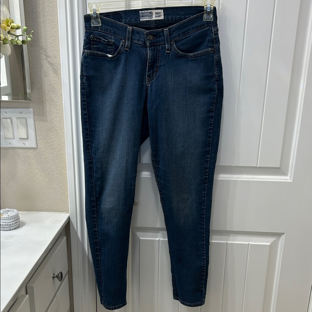 Signature by Levi Strauss Women's Deep Indigo Skinny Jeans